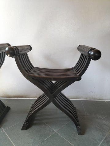 Chaise (2) - Bois - Chaises Savonarola