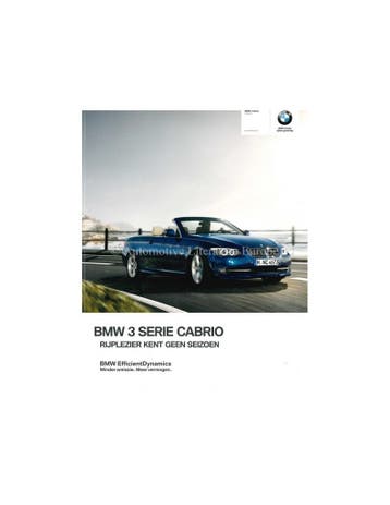 2011 BMW 3 SERIE CABRIO BROCHURE NEDERLANDS