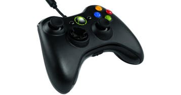 Microsoft Xbox 360 Controller Wired Zwart (Gebruikte Staat), Ophalen of Verzenden