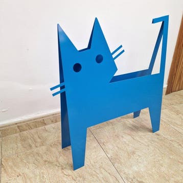José Soler Art - The Cat KH. Blue - NO Reserve