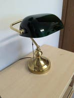 Bureaulamp - Glas, Messing - Bureau lamp groen glazen, Antiek en Kunst