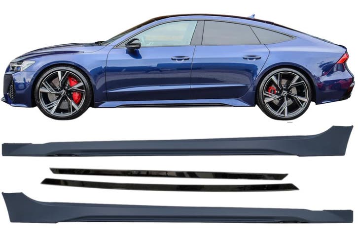 Side Skirts | geschikt voor Audi A7 C8 | 2019+ | RS7-look |, Auto-onderdelen, Carrosserie, Nieuw, Audi, Verzenden