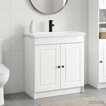 vidaXL Badkamermeubel Set Hoogglans Wit 56 x 37,5 x 81 cm, Verzenden, Nieuw