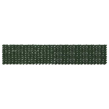 vidaXL Balkonscherm met bladeren Donkergroen 400 x 75 cm, Verzenden