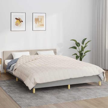 vidaXL Verzwaringsdeken 200x225 cm 9 kg stof, Verzenden, Nieuw