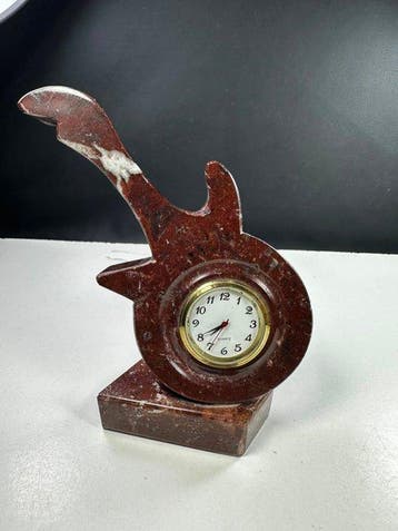 Handgemaakte ONIX bureauklok Hart- 448 g - (1), Nieuw