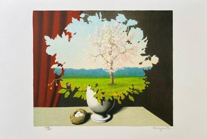 René Magritte (1898-1967) - Le Plagiat, Antiquités & Art, Antiquités | Autres Antiquités