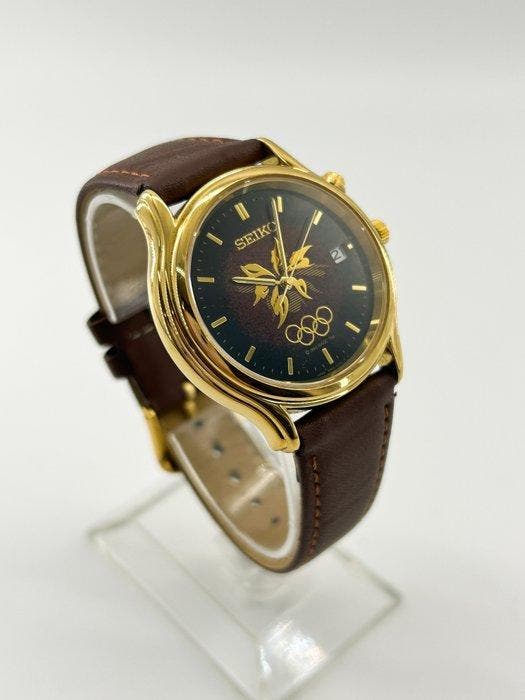 Seiko Kinetic 5M42-0F60 Nagano Olympic - Mens Watch Vintage, Verzamelen, Overige Verzamelen