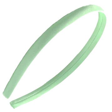 Fako Fashion - Diadeem - Satijn - 10mm - Lichtgroen, Verzenden