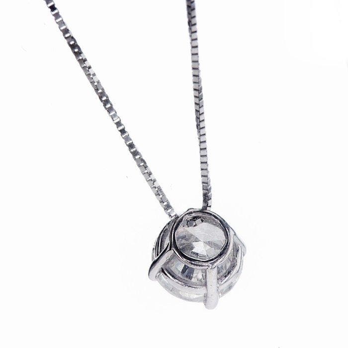 Halsketting - 14 karaat Witgoud - 1.21ct. tw. Diamant, Bijoux, Sacs & Beauté, Colliers