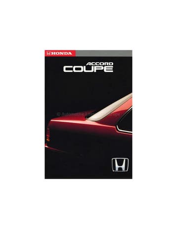 1992 HONDA ACCORD COUPE BROCHURE ENGELS, Nieuw