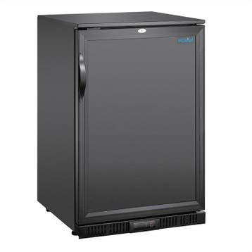 Barkoeling zwart | 128L | 180W | Met klapdeur |, Verzenden