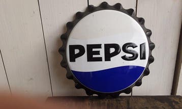 Pepsi Cola - Enseigne publicitaire - Métal