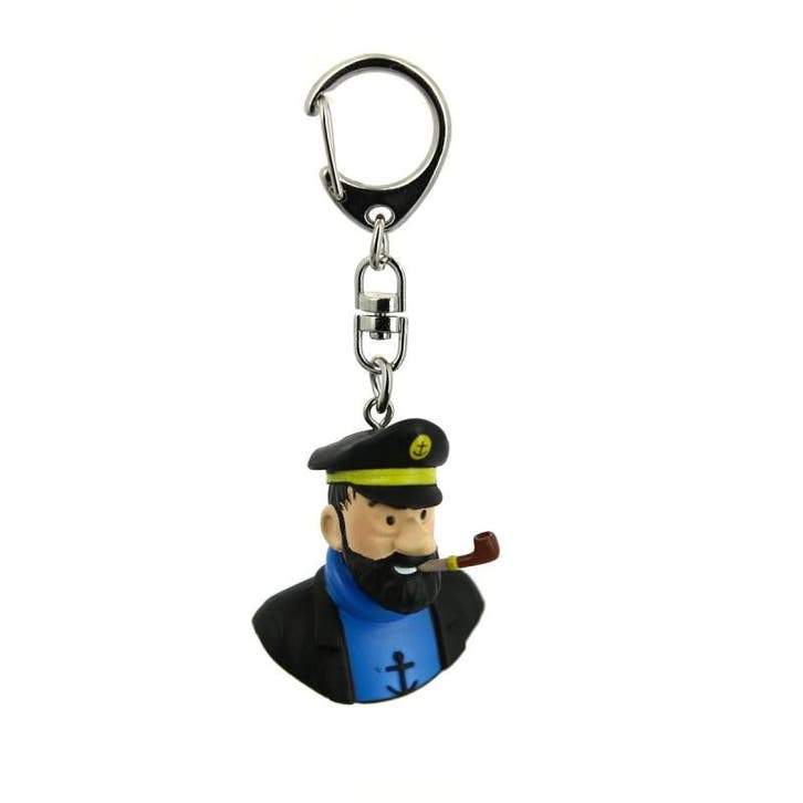 Kuifje PVC Sleutelhanger Borstbeeld Haddock, Verzamelen, Stripfiguren, Nieuw, Ophalen of Verzenden