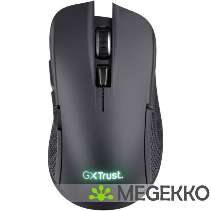 Trust GXT 923 YBAR Zwart Draadloze Gaming Muis, Computers en Software, Overige Computers en Software, Nieuw, Verzenden