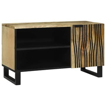 vidaXL TV Eenheden 80 x 33 x 46 cm Bruin Bewerkt hout, Verzenden