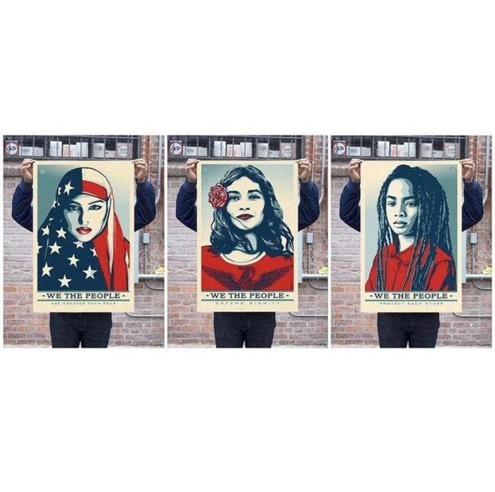 Shepard Fairey (OBEY) (1970) - We the People, Antiek en Kunst, Kunst | Designobjecten