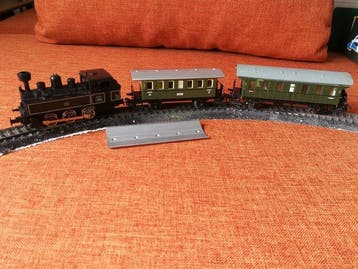 Märklin H0 - KLVM 1859, mit 2xBlech-Anhänger - Modeltrein