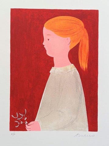 Antonio Bueno (1918-1984) - Ragazza con il vischio
