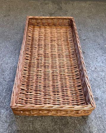 Broodmand, B80 x D40 x H10cm, rieten broodmand, Zakelijke goederen