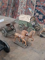 Figuur - 3x Blechfahrzeuge für (Elastolin, Lineol, etc.) (3)