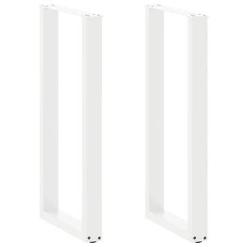 Pieds de table U blanc 40x100cm - Jusqua epuisement - 40..., Maison & Meubles, Verzenden, Modern