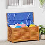 vidaXL Tuinbox met jaloezieën 113x50x56 cm massief, Verzenden