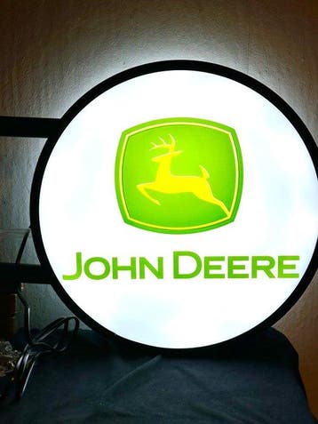 No reserve-Met montage materiaal - Dubbelzijdige John Deere