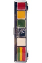 PXP 5 X 3 And 1 X 6gr Rasta Colours Palet With Brush Size 25, Hobby en Vrije tijd, Verzenden, Nieuw