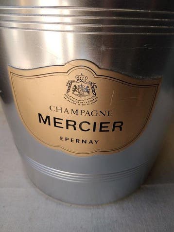 Champagne koeler - Aluminium - Mercier champagnezegel