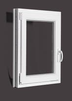 PVC raam draai kiep b70xh90 cm wit, Gevelraam of Ruit, Minder dan 80 cm, 80 tot 120 cm, Nieuw