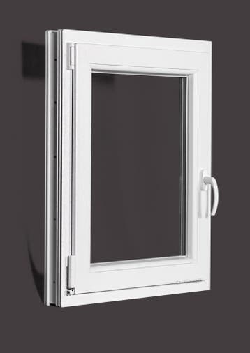 PVC raam draai kiep b70xh90 cm wit, Gevelraam of Ruit, Minder dan 80 cm, 80 tot 120 cm, Nieuw