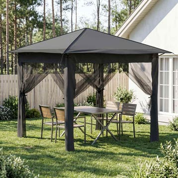 vidaXL Tuinpaviljoen met 4 Zijwanden 2,6 x 2,6 m, Verzenden