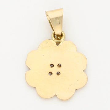 Pendentif - 14 carats Or jaune Diamant (Naturelle)
