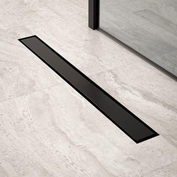2dekans | Douchegoot - 70cm - Mat Zwart - Tegelrooster - RVS, Doe-het-zelf en Bouw, Sanitair, Ophalen of Verzenden, Nieuw