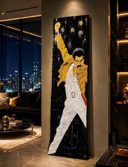 Sonia Dudnicova (XX) - Escultura Freddie Mercury (made with, Antiquités & Art, Art | Objets design