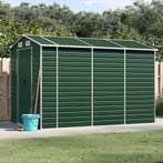 vidaXL Tuinhuis Groen 191x300x198 cm Gegalvaniseerd Staal, Verzenden, Nieuw
