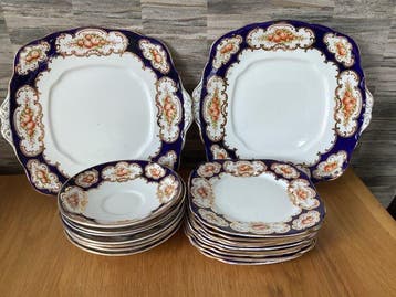 Royal Albert - Theeservies (18) - Crown China - Royal Albert, Antiek en Kunst
