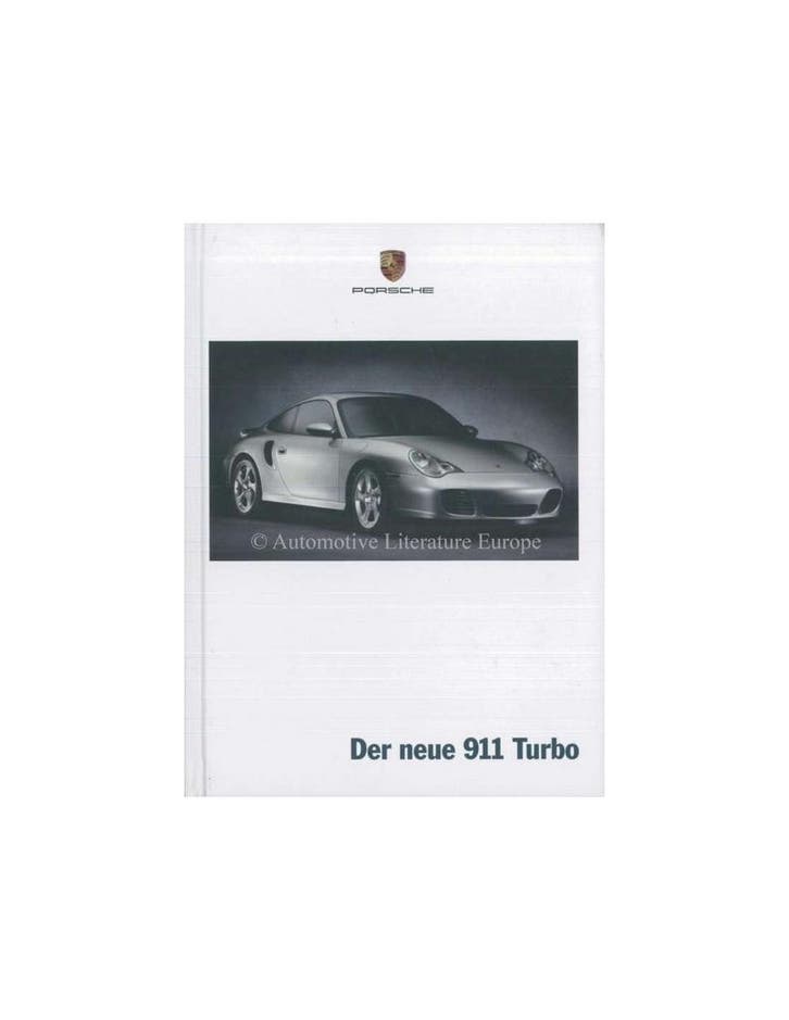 2000 PORSCHE 911 TURBO HARDCOVER BROCHURE DUITS, Livres, Autos | Brochures & Magazines