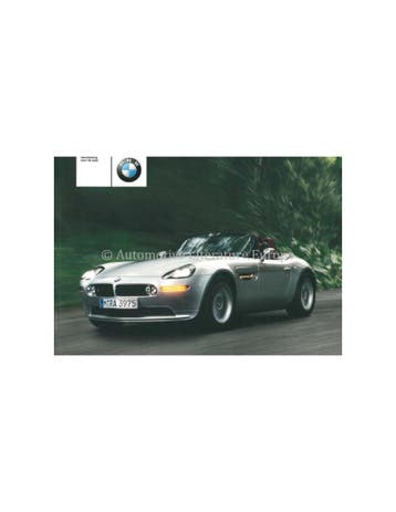 2002 BMW Z8 INSTRUCTIEBOEKJE NEDERLANDS