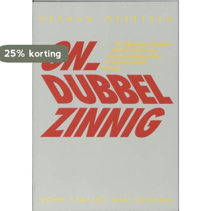 ONDUBBELZINNIG 9789031330256 H. Geertsen, Boeken, Economie, Management en Marketing, Zo goed als nieuw, Verzenden