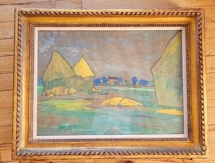 French School (XX), In the manner of Raoul Dufy - Meules de, Antiquités & Art, Art | Peinture | Classique