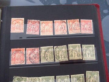 Frankrijk - sage, belangrijke verzameling postzegels voor, Gestempeld