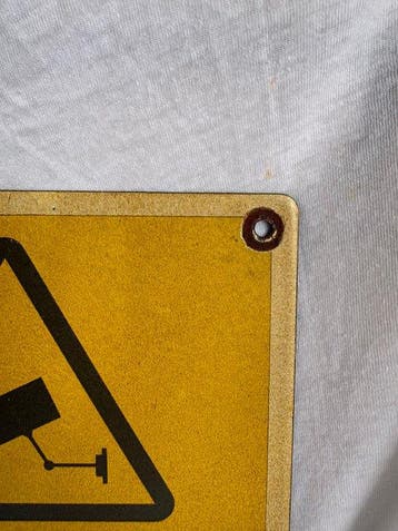 CCTV emaille waarschuwingsbord – CCTV in operation, Nieuw