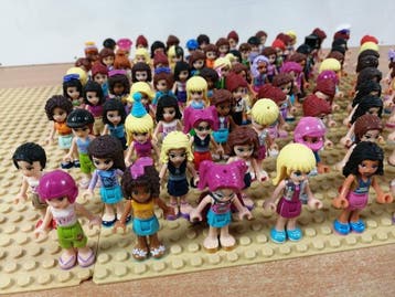 Lego - Minifigures - partij Friends poppetjes - 100 stuks -, Nieuw