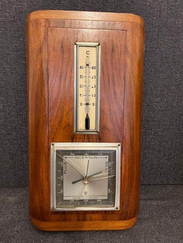 Barometer (2) - Hout - Amsterdamse School stijl