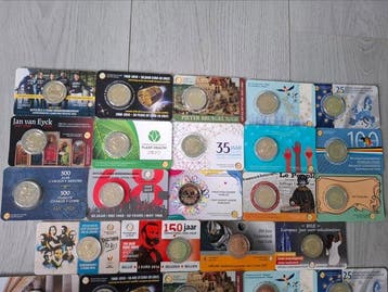 België. 2 Euro Various Years (52 monnaies)
