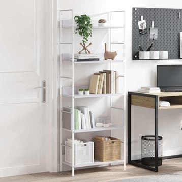 vidaXL Boekenkast met 5 schappen 60x27,6x158,5 cm bewerkt, Verzenden