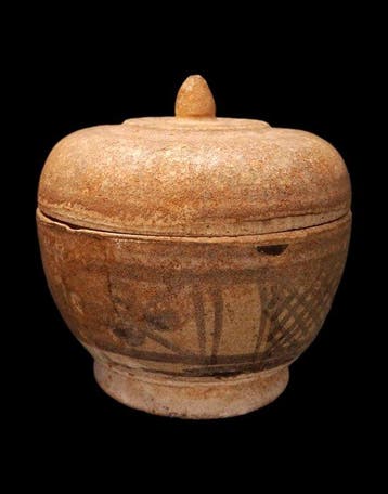 Oud-Chinees Keramiek - Pot met deksel - Ming-periode - 15e