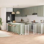 vidaXL Hondenhek inklapbaar met deur 9 panelen 450 cm, Verzenden, Nieuw